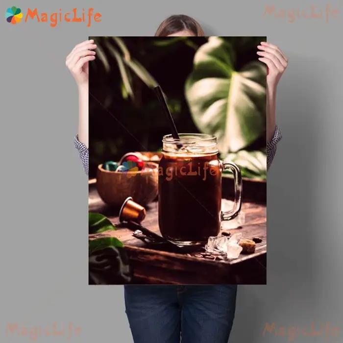 Affiches murales en grains de café