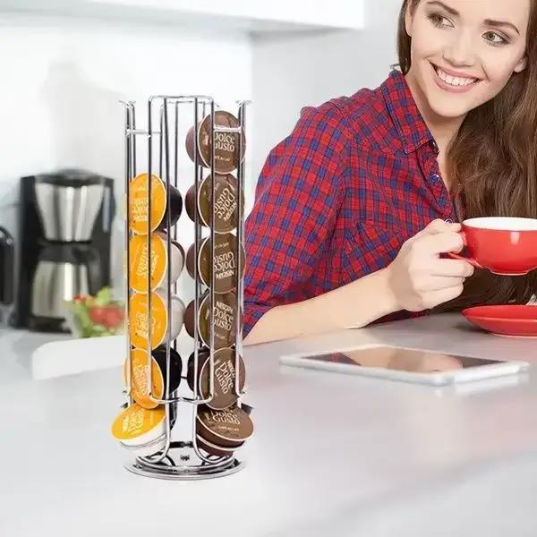 Porte-capsules Dolce Gusto en acier inoxydable
