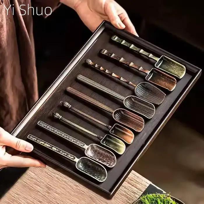 Cuillère à thé en alliage Xiangyun Caddy