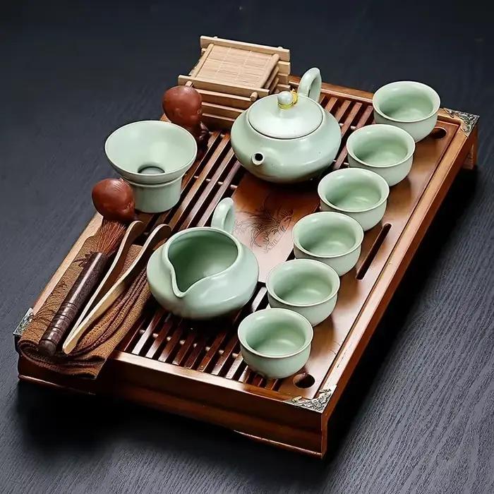 Ensemble De tasses à thé chinois en argile violette