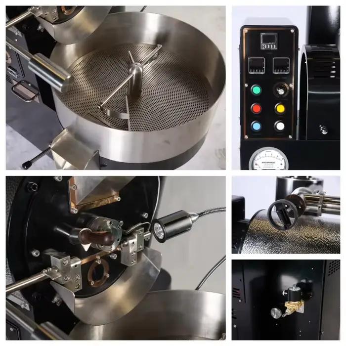 Machine à torréfier les grains de café industrielle et commerciale de 6 kg