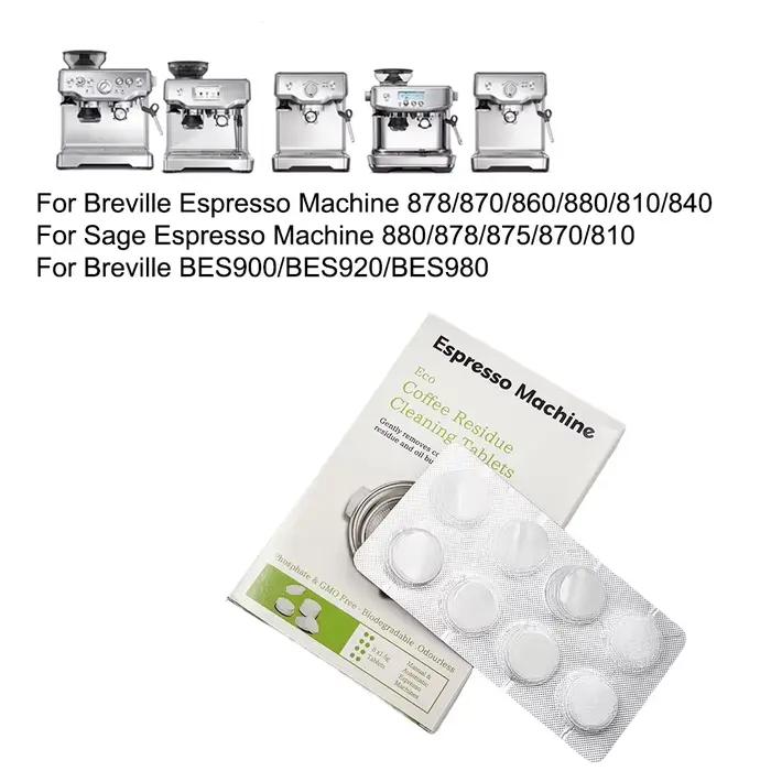 Comprimés de nettoyage 16 pièces pour Breville BES900 BES920 BES980 et pour Sage 880 878 875 870 810 Pack Compatible Machine à expresso