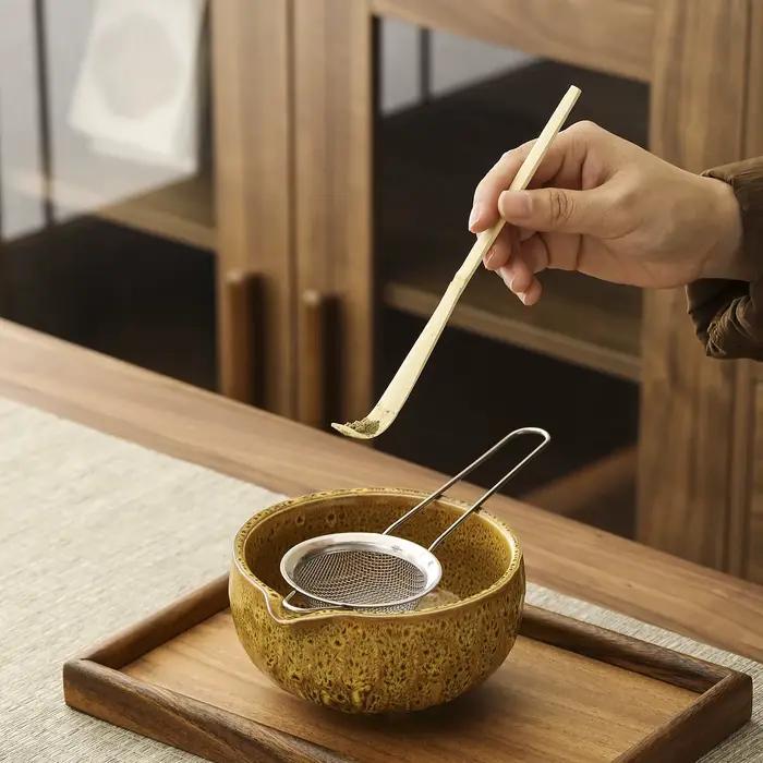 1 ensemble d'ensemble en céramique matcha japonaise