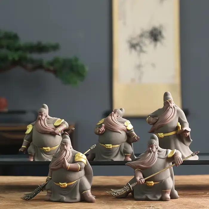 Décoration de thé en sable violet et poterie artisanale rétro pour animaux de compagnie occasions spéciales intérieur élégant nostalgie douceur unique cadeau mémorable