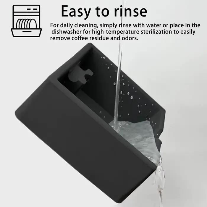 Boîte à expresso noire pour marc de café, outil Barista pour une meilleure manipulation, machine à expresso, disque à café jetable, design ergonomique, usage professionnel et personnel, cadeau pour amateurs de café