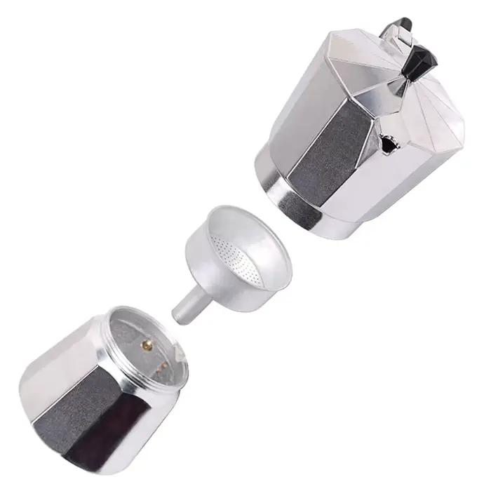 Moka Pot Machine à café italienne expresso aluminium Geyser cafetière bouilloire Latte poêle classique