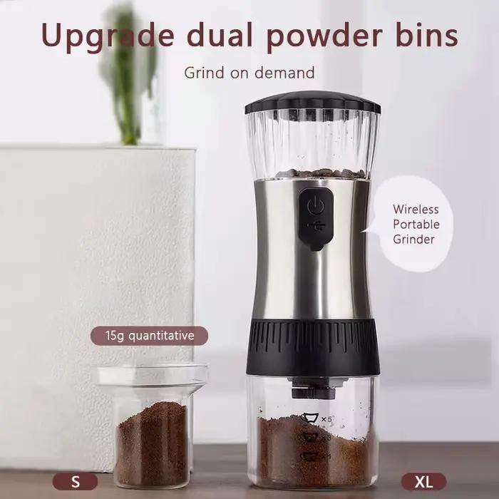 Moulin à café électrique réglable avec charge USB