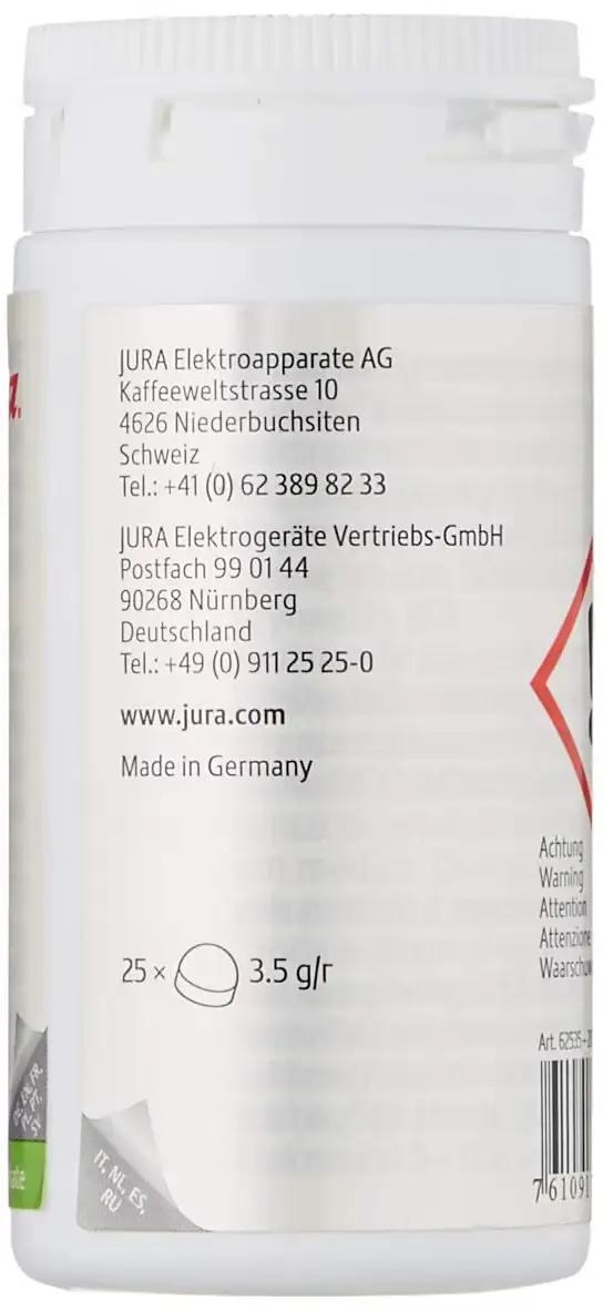 Comprimés de nettoyage bifásics Jura pour machines à café entièrement automatiques