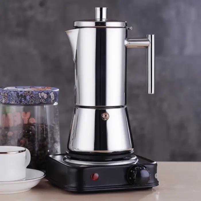 Cafetière italienne en acier inoxydable 200/300/600 ML