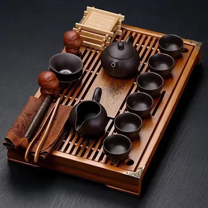 Ensemble De tasses à thé chinois en argile violette