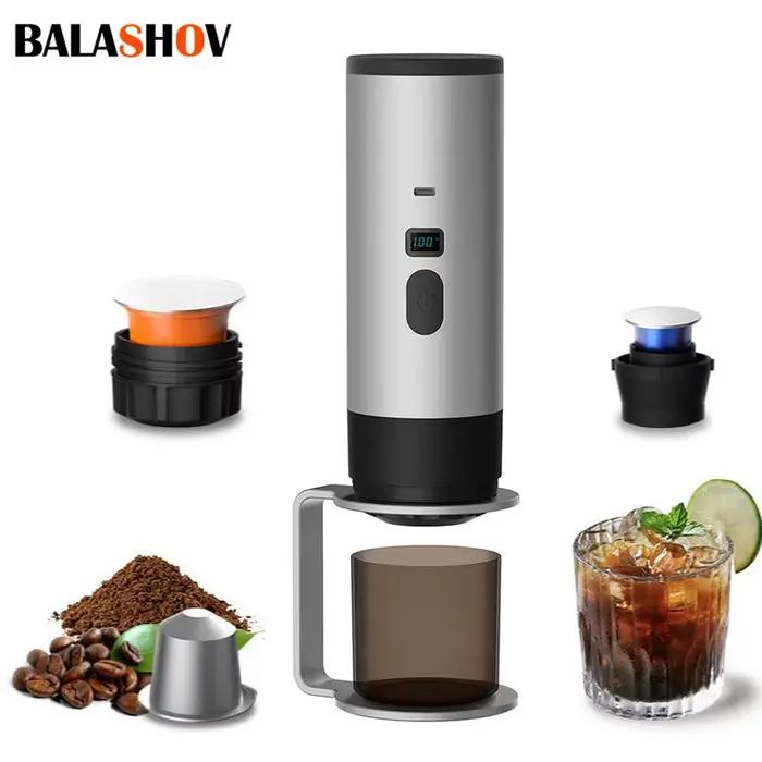 Machine à café expresso électrique portable sans fil 3 en 1 pour déplacements camping et petites pauses café occasions spéciales