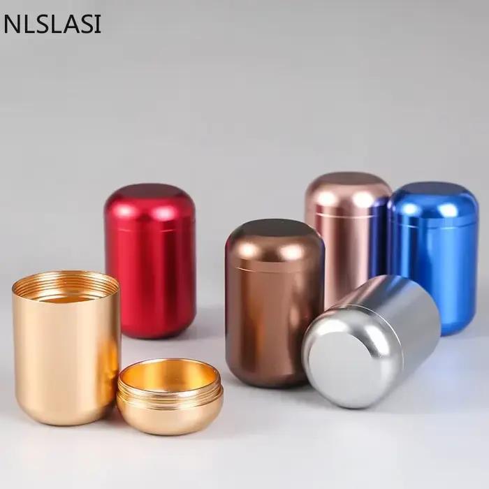 Boîte à thé en alliage d'aluminium pour thé et épices, compacte et portable, idéale pour le café, le thé et les voyages, collection de fruits secs, service à thé de voyage