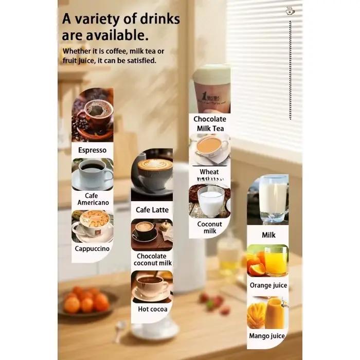 Distributeur automatique de café fraîchement moulu chaud/froid et de boissons au sirop de fruits – Machine