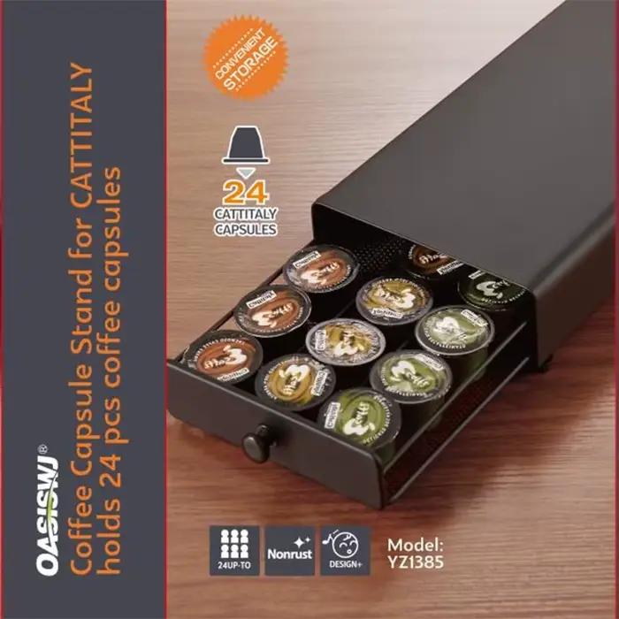 Organisateur de tiroir de Capsules de café