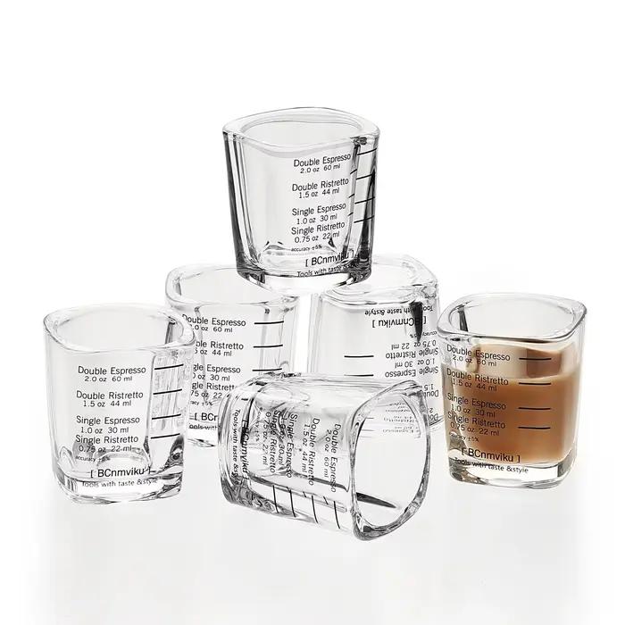 Verre de tasse à mesurer de café expresso de 60ml