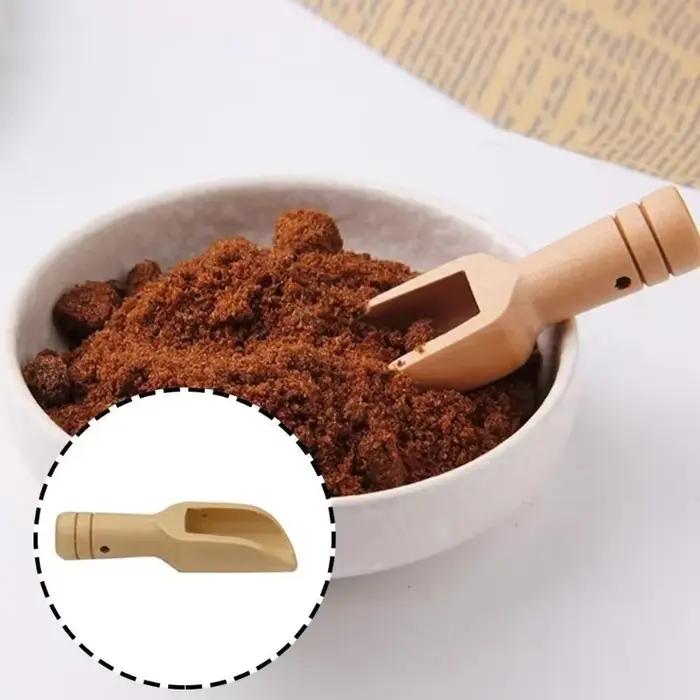 Cuillère à thé cuillère petites pelles à sel Mini cuillère cuillère à café en bois cuillères à lait en poudre accessoires de service à thé cuillère
