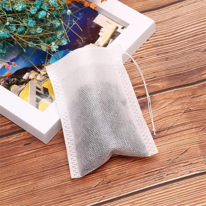 Sachets de Thé en Tissu Non Tissé avec Ficelle pour Infuseur