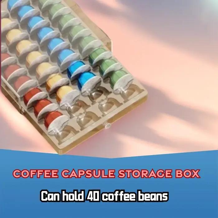 Boîte de rangement en acrylique pour capsules de café