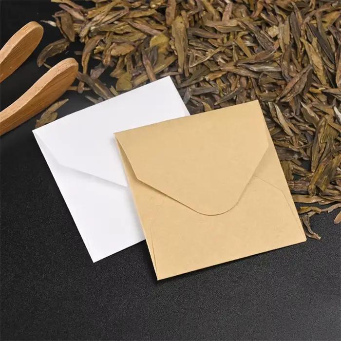 Sachet de thé en papier Kraft blanc