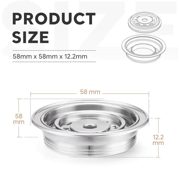 Adaptateur de capsules réutilisables iCafilas pour Machine Vertuo Next Pop