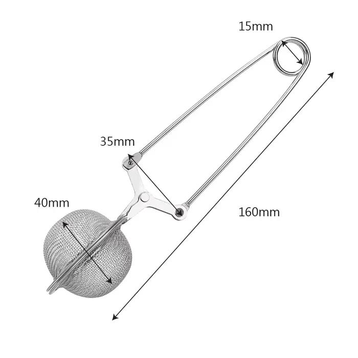 Infuseur à thé poignée boule de thé sphère maille passoire à thé café herbe épices filtre diffuseur Gadget de cuisine en acier inoxydable