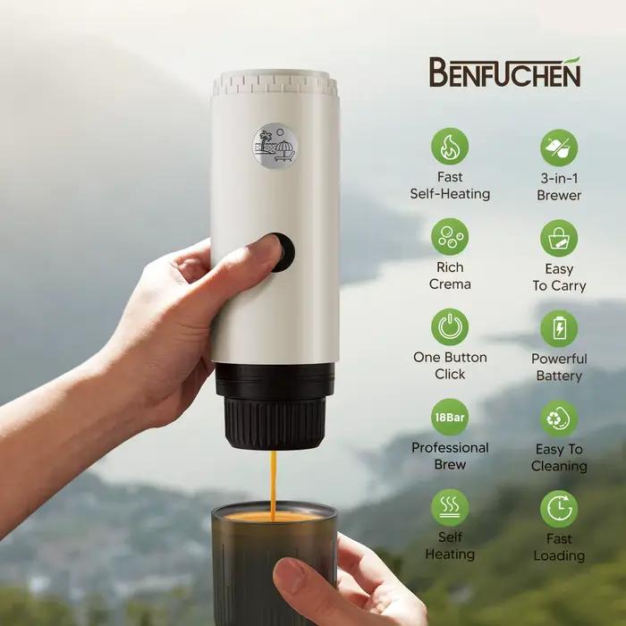 Machine à expresso portable i Cafilas capsule café poudre extraction intelligente chauffage sans fil occasions spéciales déplacements voyages pique-niques réunions bureau