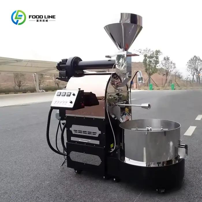 Torréfacteur électrique professionnel à gaz de grande capacité 6kg 12kg 15kg