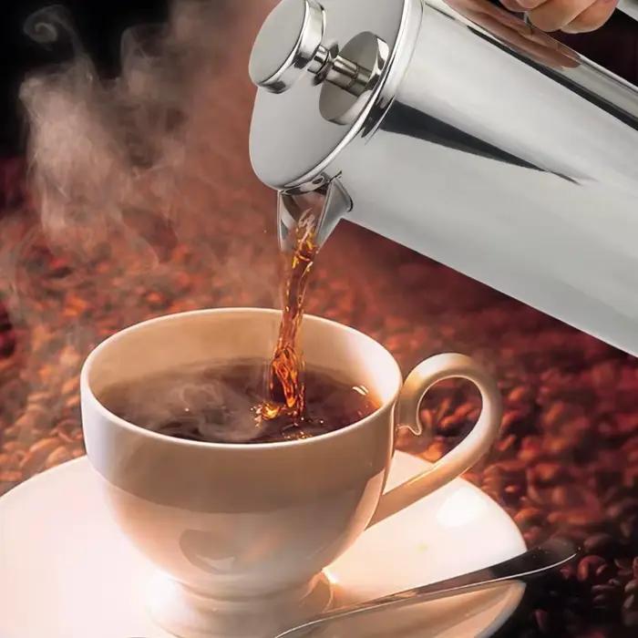 Machine à café expresso en acier inoxydable