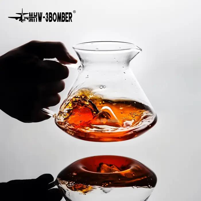 Serveur de café Hill en verre de laboratoire borosilicaté pour extraction optimale et service sans gouttes occasions spéciales et quotidienne