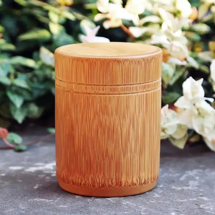 Boîte de rangement de thé en bambou délicate et Portable