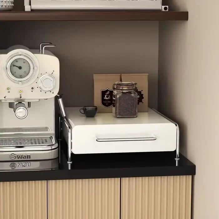 Présentoir à capsules de café T1 Boîte de rangement pour sachets de thé Boîte de rangement en métal robuste pour bar et cuisine Occasions spéciales pour amateurs de café et thé