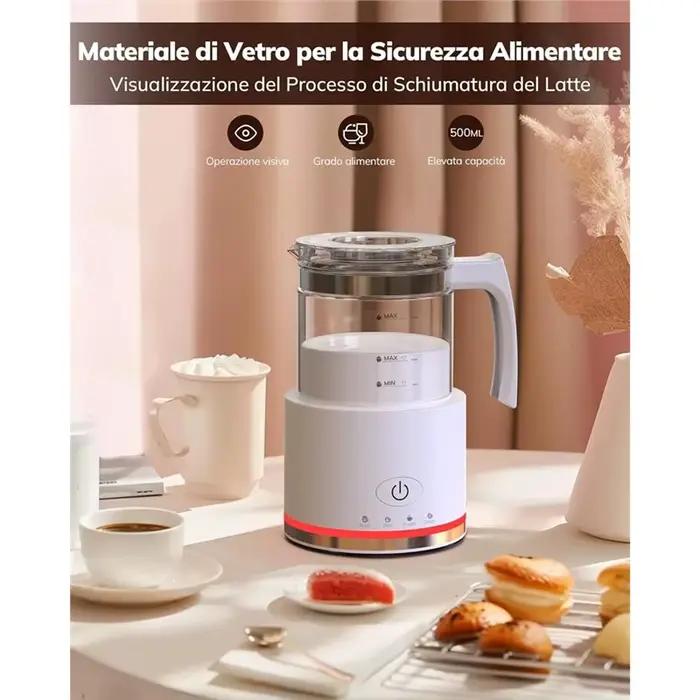 【UNIQUEMENT AVEC NOUVELLE OFFRE】Mousseur à lait électrique en verre
