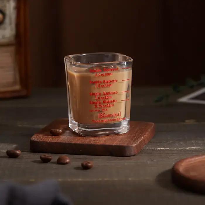 Verre de tasse à mesurer de café expresso de 60ml