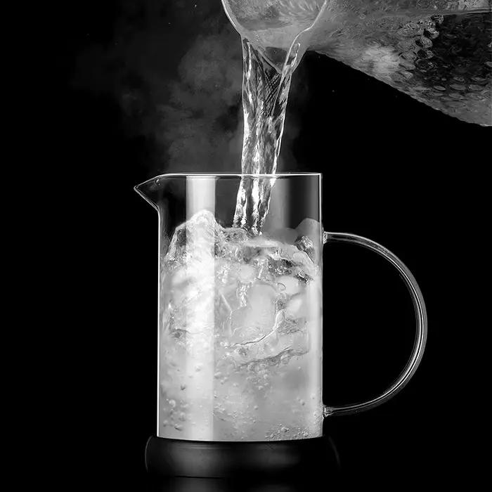 Cafetière à piston 12 oz (350 ml) en verre épaissi et acier inoxydable