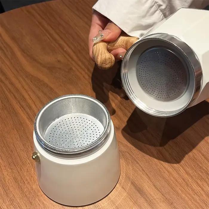Cafetière Moka 3/6 tasses - Machine à expresso italienne pour cuisinière à gaz et électrique