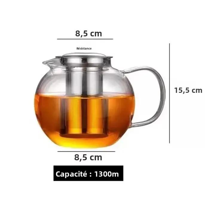 Théière en verre Pu Erh de haute qualité