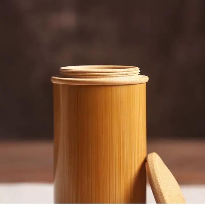 Boîte de rangement de thé en bambou délicate et Portable