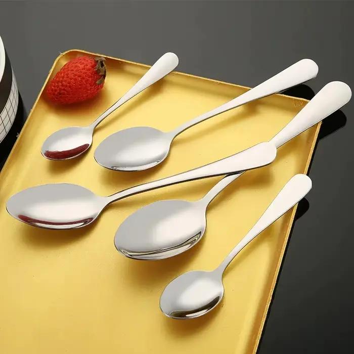 12 pièces/douzaine de cuillères de cuisine 13.3CM cuillère à café en acier inoxydable de haute qualité Surface