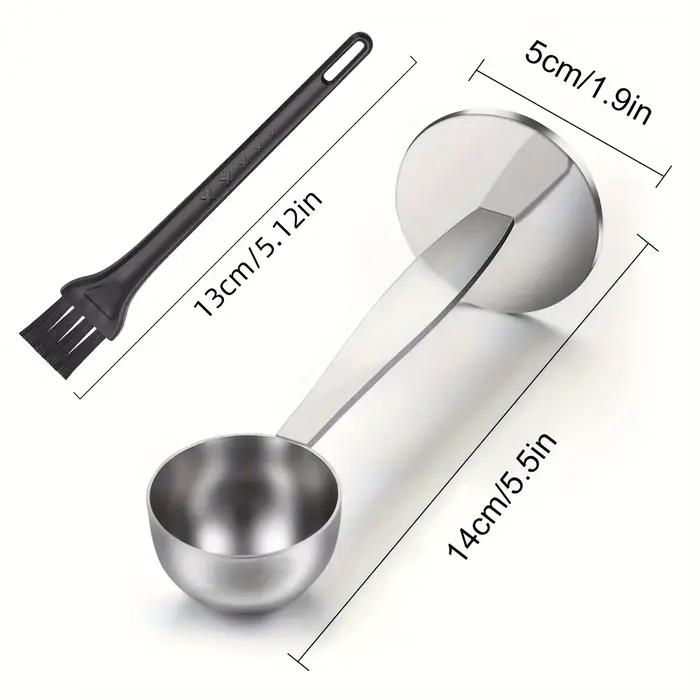 Cuillère à café 2 en 1 avec brosse