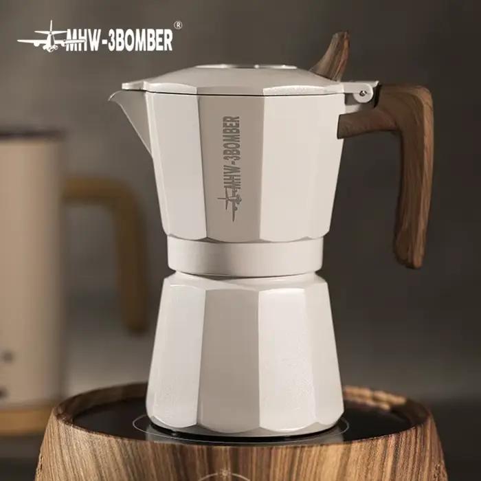 Cafetière MHW-3BOMBER Moka Pot Double Valve Expresso Machine à café cubaine italienne