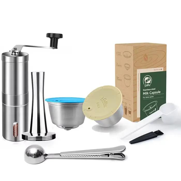 Capsules réutilisables i Cafilas en acier inoxydable pour machine Dolce Gusto occasions spéciales et quotidienne rechargeables économiques durable style