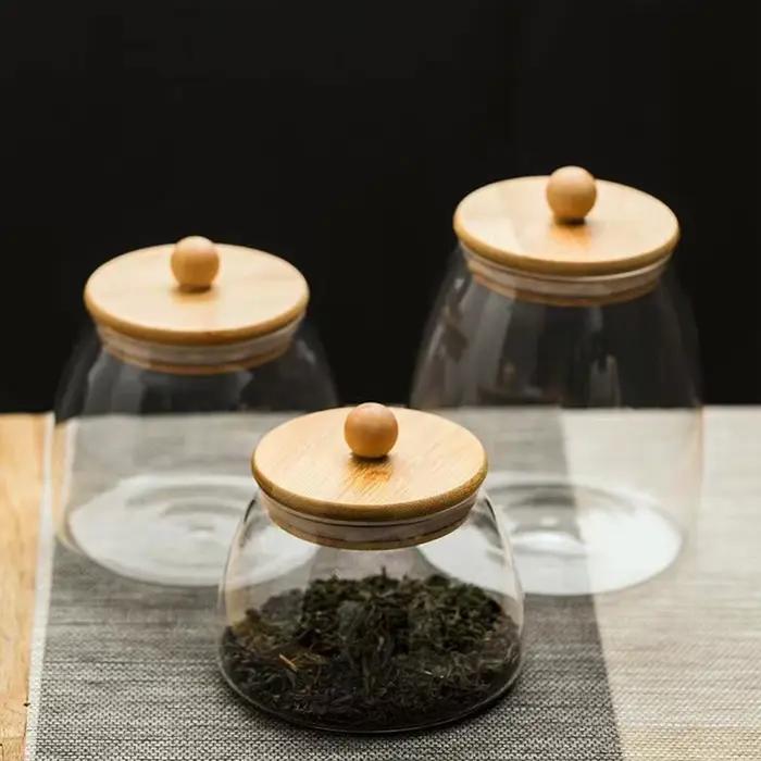 Récipients en verre hermétiques pour le stockage du thé