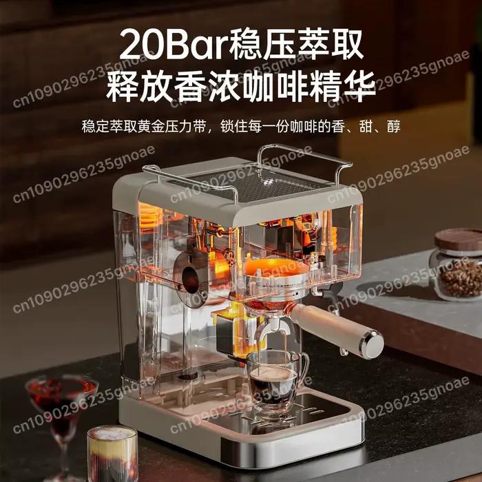 Machine expresso semi-automatique 58mm pour latte art et cafe a domicile occasion speciale blanc ou rouge