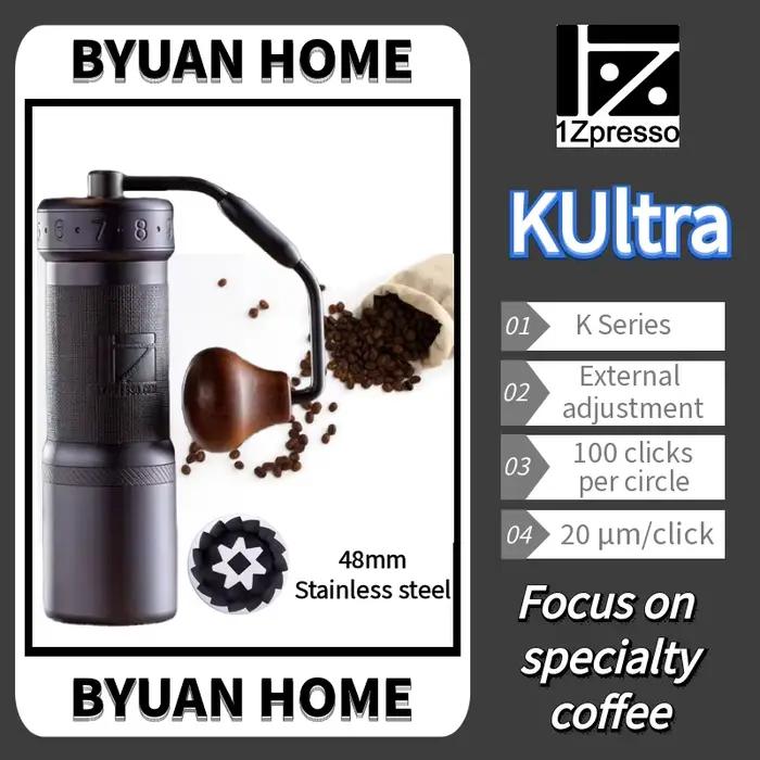 NOUVEAU 2026 – Moulin à café portable 1zpresso K ultra noir intense